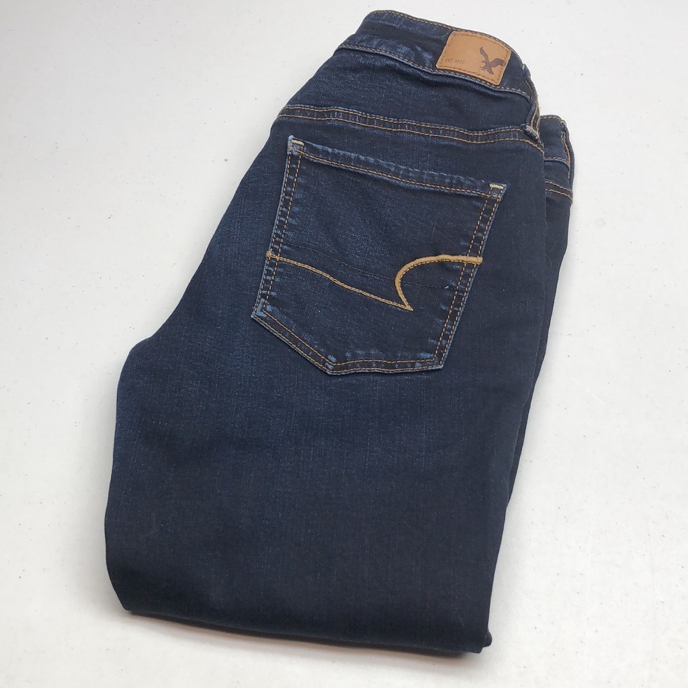 LIKE NEW VINTAGE AMERICAN EAGLE SUPER STRETCH JEGGING JEANS 6/28x31 🦅